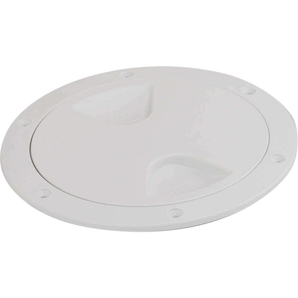 Sea-Dog Screw-Out Deck Plate - White - 5&quot; [335750-1]