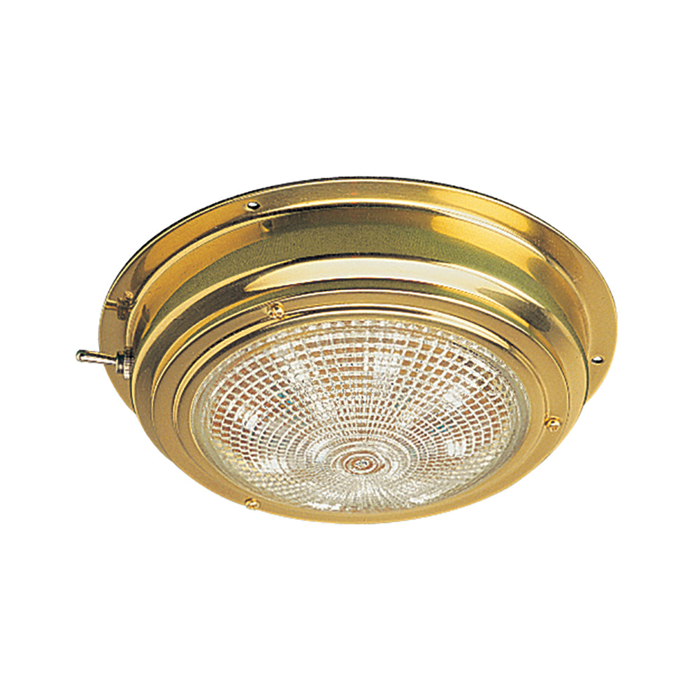 Sea-Dog Brass LED Dome Light - 5&quot; Lens [400208-1]