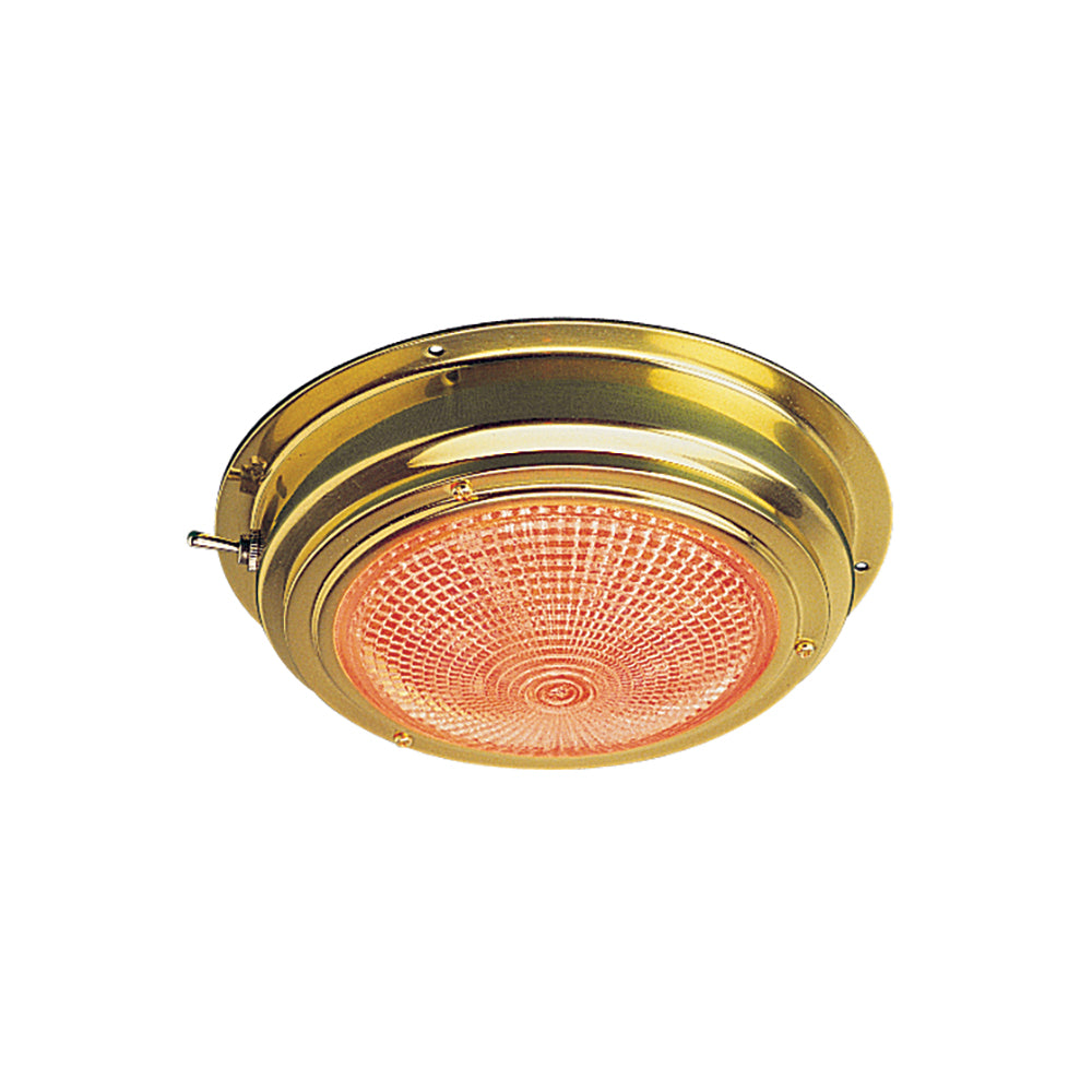 Sea-Dog Brass LED Day/Night Dome Light - 5&quot; Lens [400358-1]