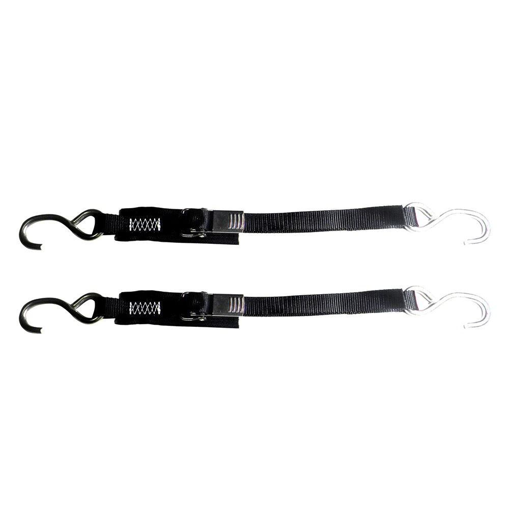 Rod Saver Stainless Steel Quick Release Transom Tie-Down - 1&quot; x 4 - Pair [SS1QRTD4]