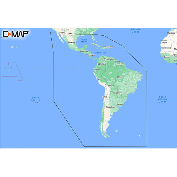 C-MAP M-SA-Y038-MS Discover South America  Caribbean