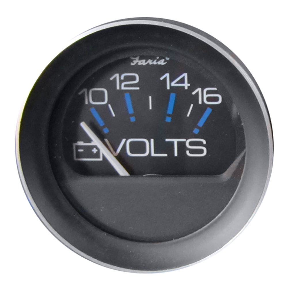 Faria Coral 2&quot; Voltmeter (10-16 VDC) [13010]