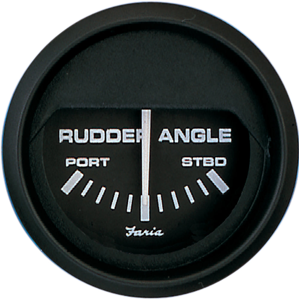 Faria Euro Black 2&quot; Rudder Angle Indicator [12833]