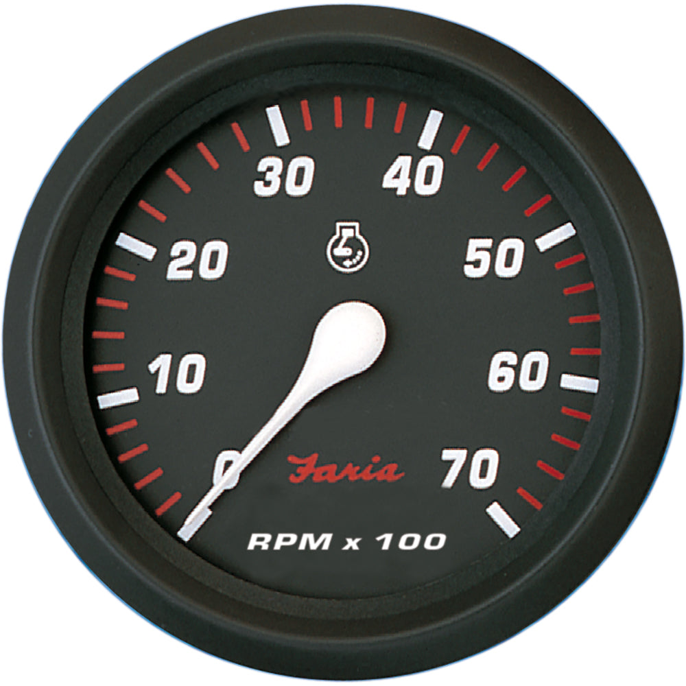 Faria Professional Red 4&quot; Tachometer - 7,000 RPM [34617]