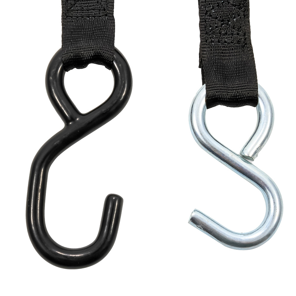 Camco Retractable Tie-Down Straps - 1&quot; Width 6 Dual Hooks [50033]