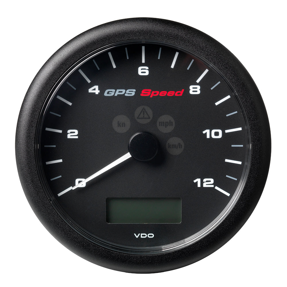 Veratron 4-1/4&quot; (110MM) ViewLine GPS Speedometer 0-12 KNOTS/KMH/MPH - 8 to 16V Black Dial  Bezel [A2C59501987]