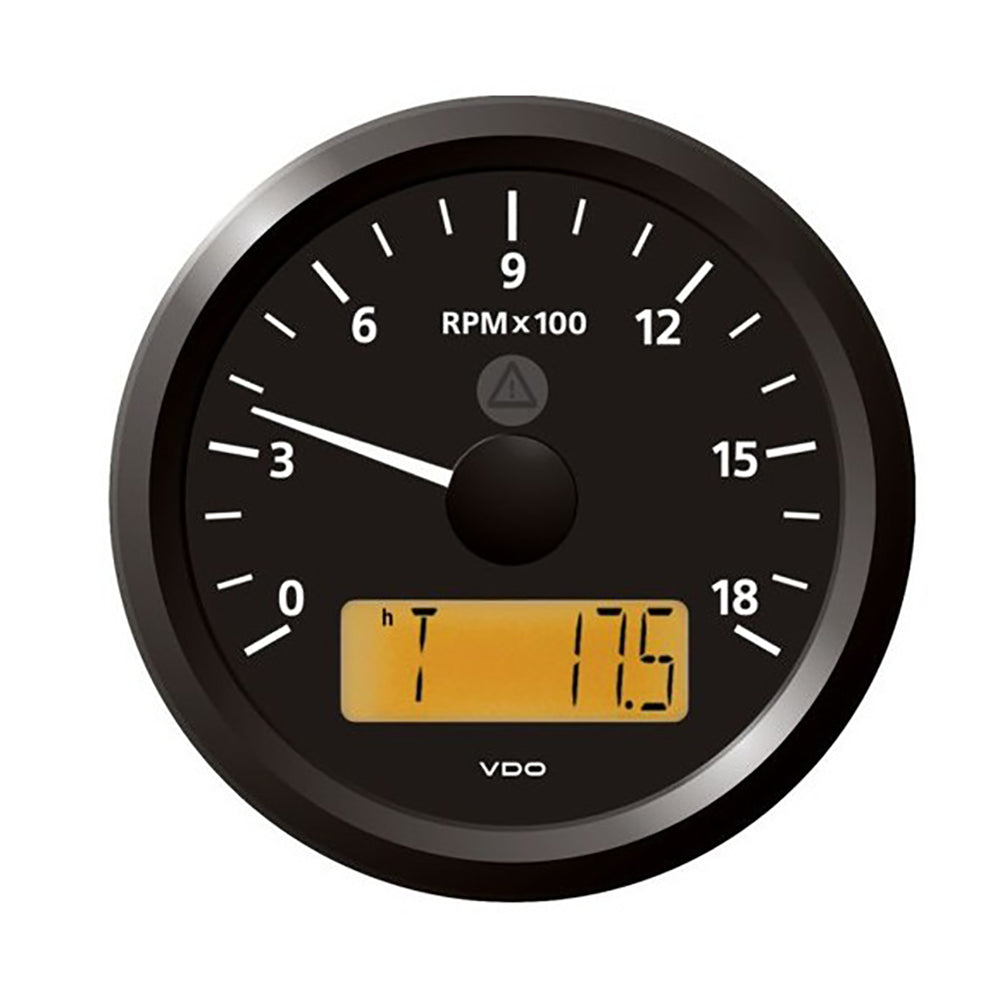 Veratron 3-3/8&quot; (85 mm) ViewLine Tachometer - 0 to 6000 RPM - 8 to 32V - Black Dial  Triangle Bezel [A2C59512350]