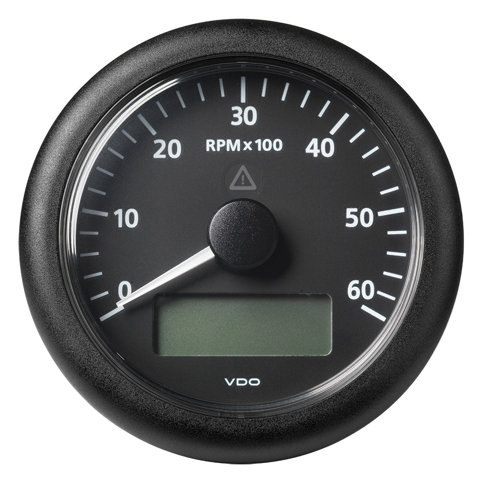 Veratron 3-3/8&quot; (85MM) ViewLine Tachometer w/Multi-Function Display - 0 to 6000 RPM - Black Dial  Bezel [A2C59512393]