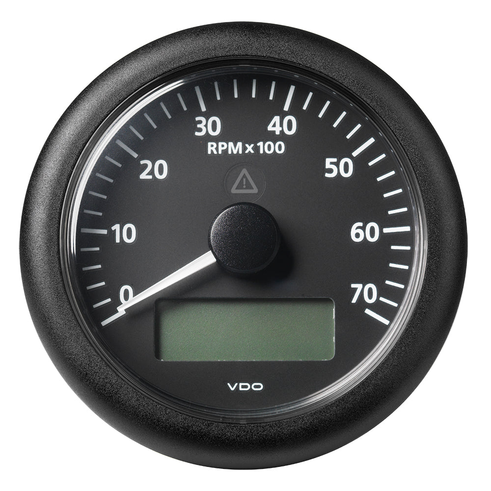 Veratron 3-3/8&quot; (85MM) ViewLine Tachometer w/Multi-Function Display - 0 to 7000 RPM - Black Dial  Bezel [A2C59512394]