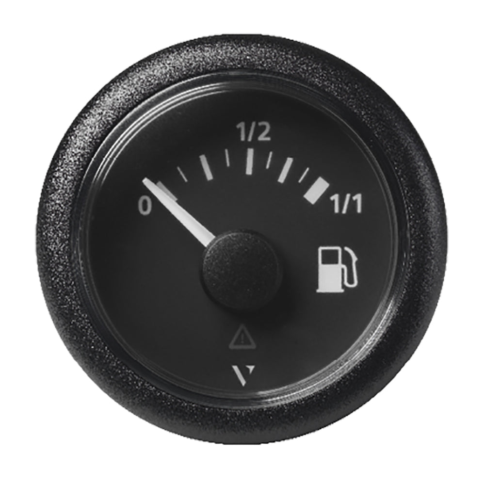 Veratron 52mm (2-1/16&quot;) ViewLine Fuel Tank Level Gauge - 0 to 1/1 - Black Dial  Round Bezel [A2C59514079]