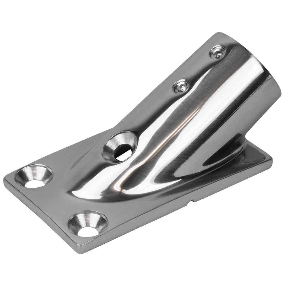 Sea-Dog Rail Base Fitting Rectangular Base 30 316 Stainless Steel - 1-7/8&quot; x 3-3/16&quot; - 1&quot; OD [281301-1]