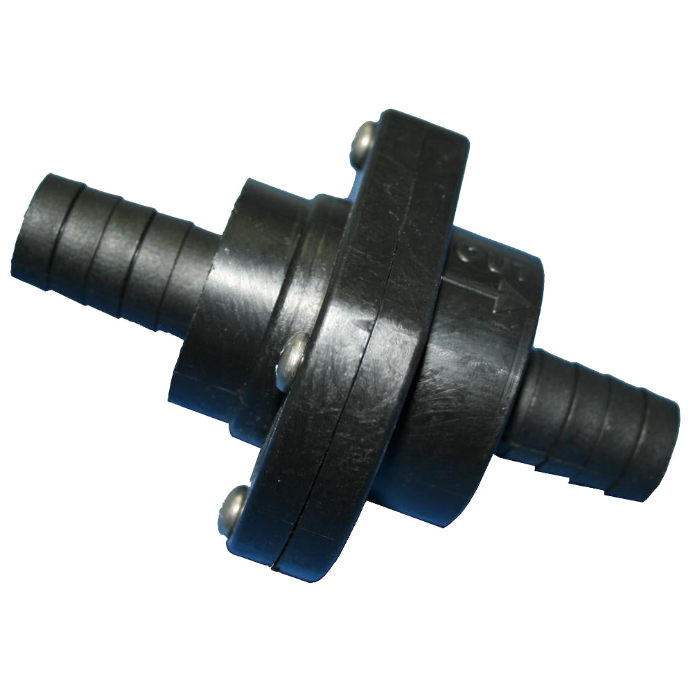 T-H Marine Double Barb Inline Scupper Check Valve - 3/4&quot; - Black [ILS-750-DP]