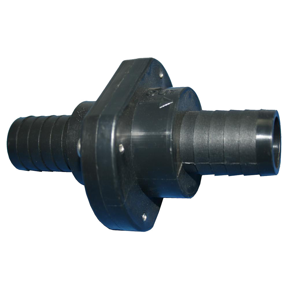 T-H Marine Double Barb Inline Scupper Check Valve - 1-1/8&quot; - Black [ILS-1200-DP]