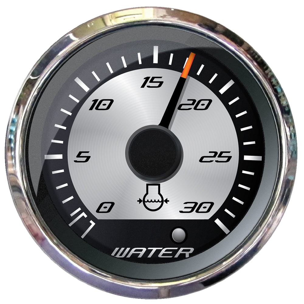 Faria Platinum 2&quot; Water Pressure Gauge - 30 PSI [22023]