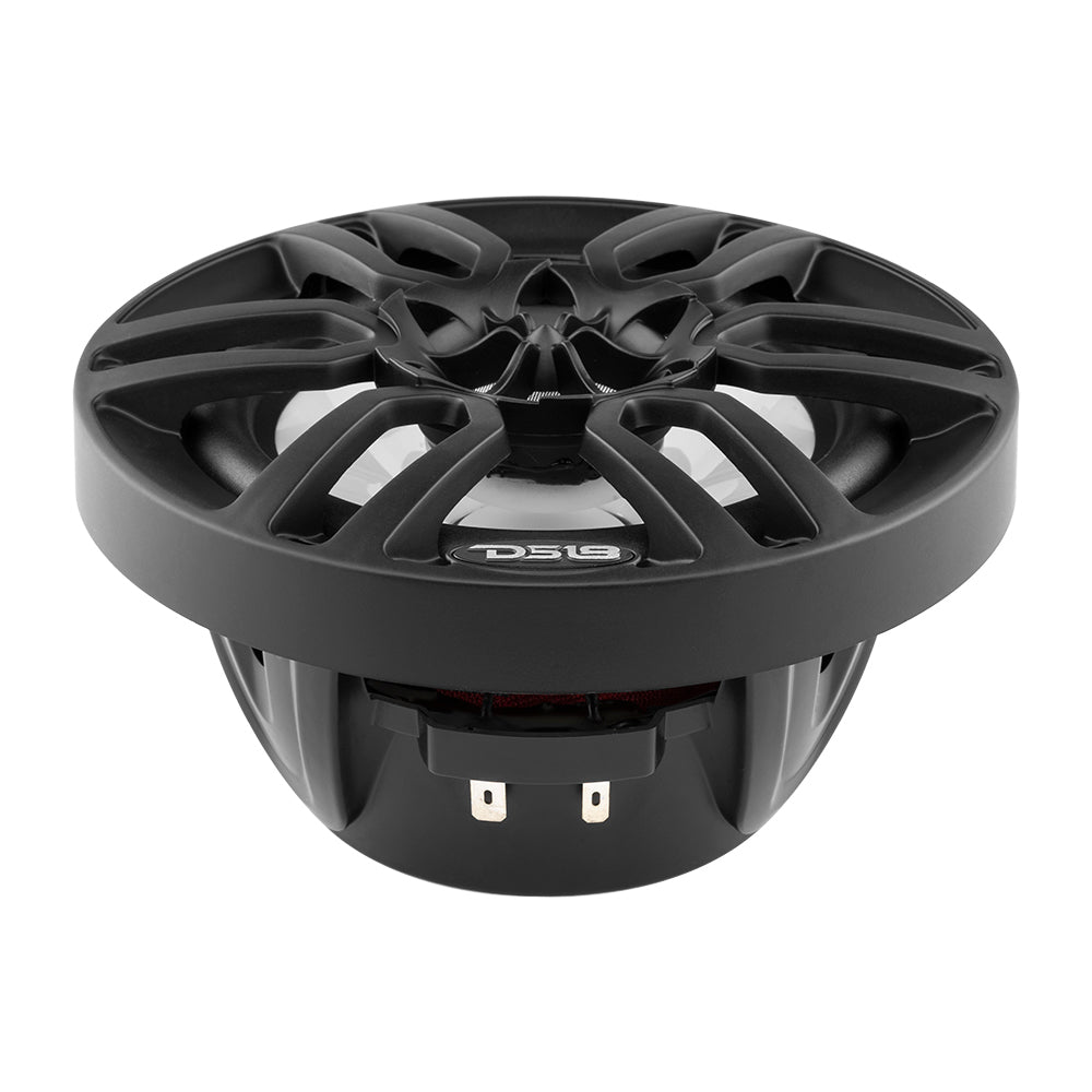 DS18 HYDRO 6.5&quot; 2-Way Marine Speakers w/RBG LED Lights 300W - Matte Black [NXL-6BK]