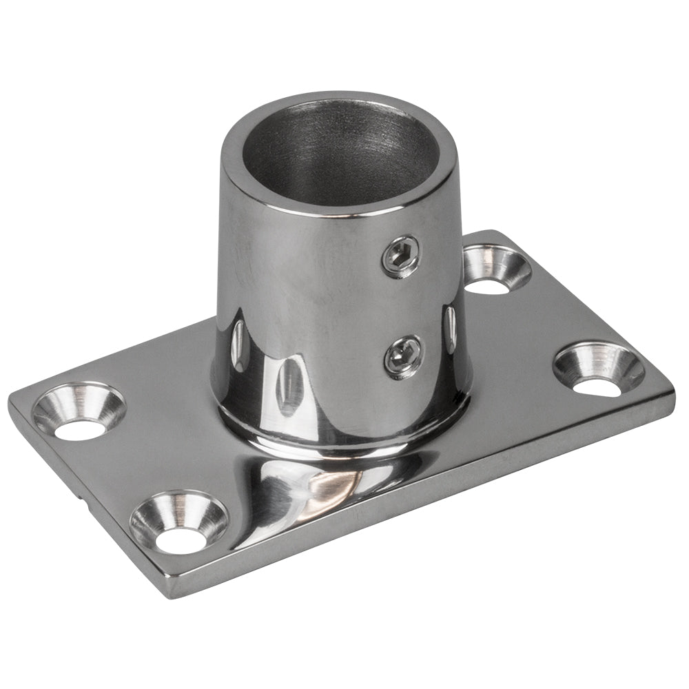 Sea-Dog Rail Base Fitting Rectangular Base 90 - 316 Stainless Steel - 1-11/16&quot; x 3&quot; - 7/8&quot; O.D. [281900-1]