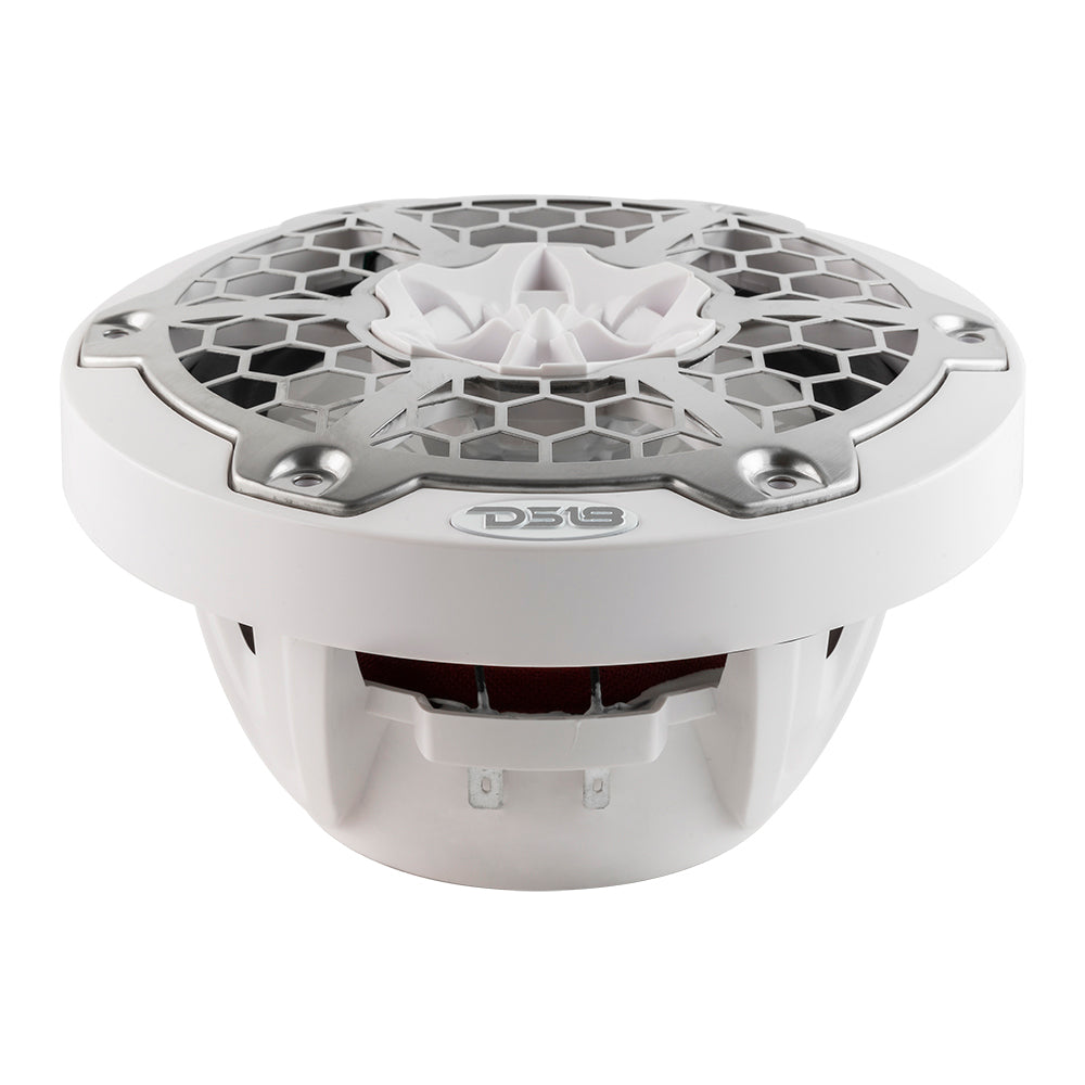 DS18 New Edition HYDRO 6.5&quot; 2-Way Marine Speakers w/RGB LED Lighting 300W - White [NXL-6M/WH]