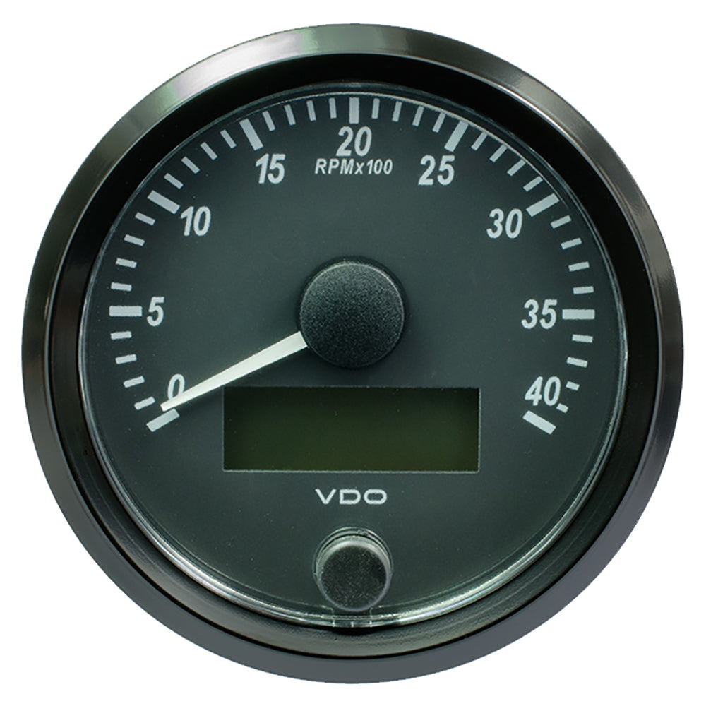 VDO SingleViu 80mm (3-1/8&quot;) Tachometer - 4,000 RPM [A2C3832990030]