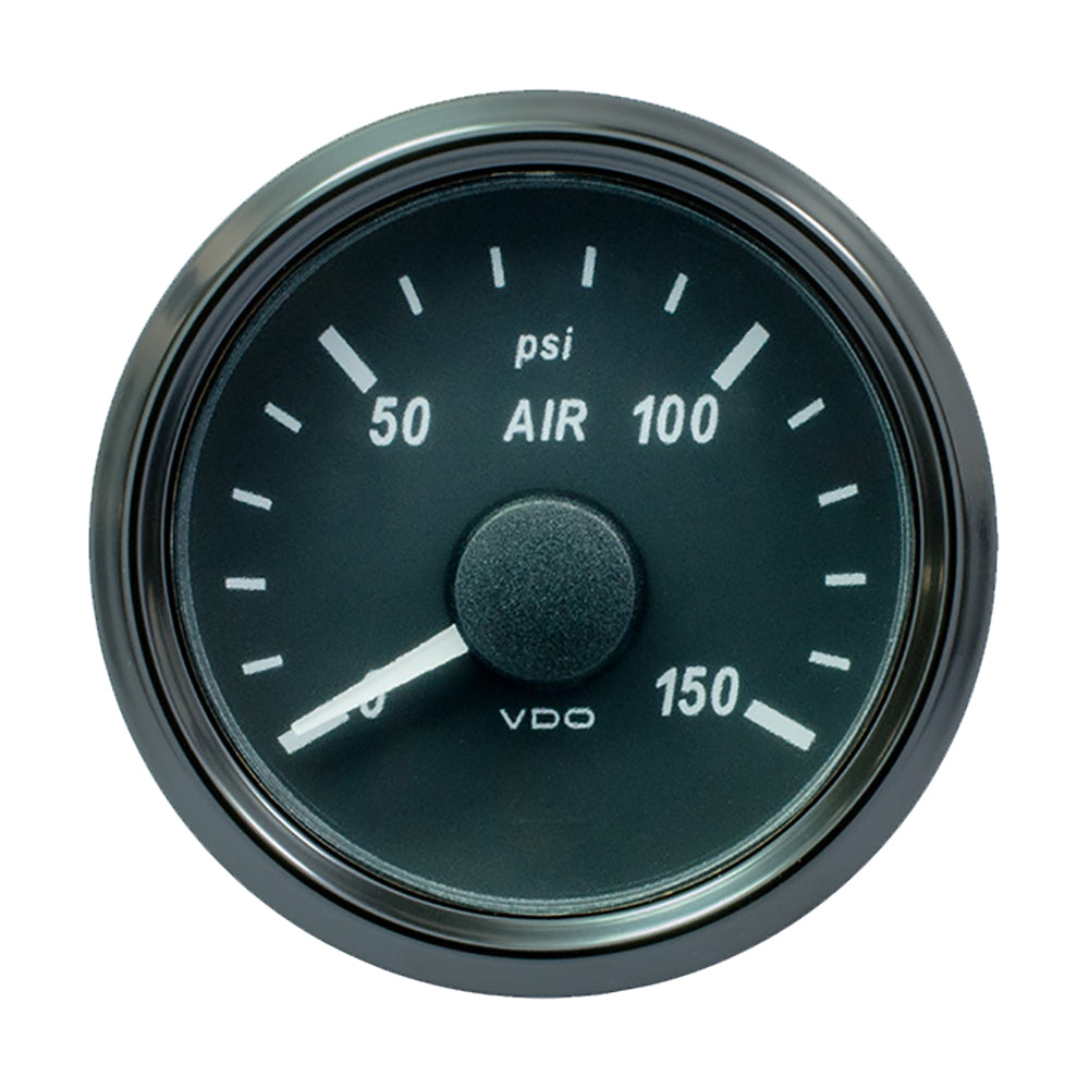 VDO SingleViu 52mm (2-1/16&quot;) Air Pressure Gauge - 150 PSI - 0-180 Ohm [A2C3833440030]