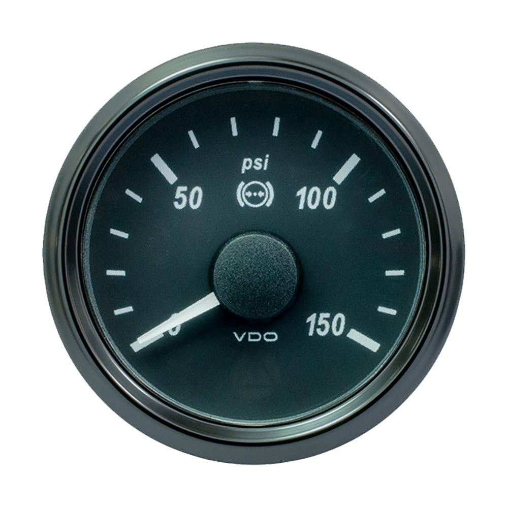 VDO SingleViu 52mm (2-1/16&quot;) Brake Pressure Gauge - 150 PSI - 0-180 Ohm [A2C3833480030]