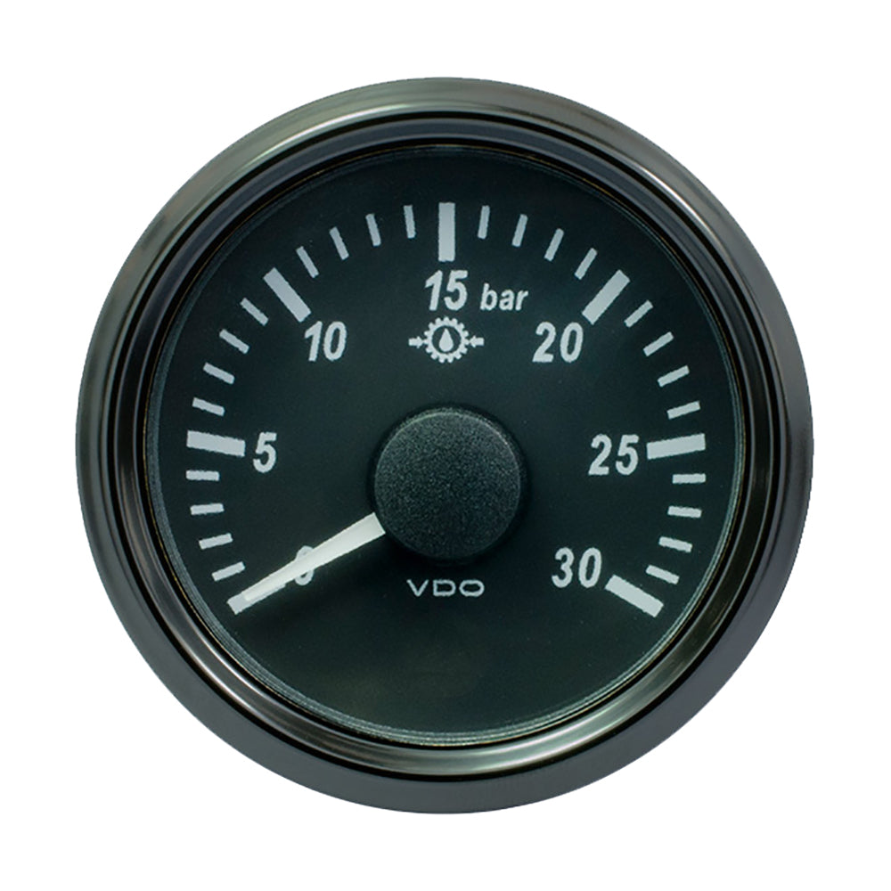 VDO SingleViu 52mm (2-1/16&quot;) Brake Pressure Gauge - 30 Bar - 0-4.5V [A2C3832720030]