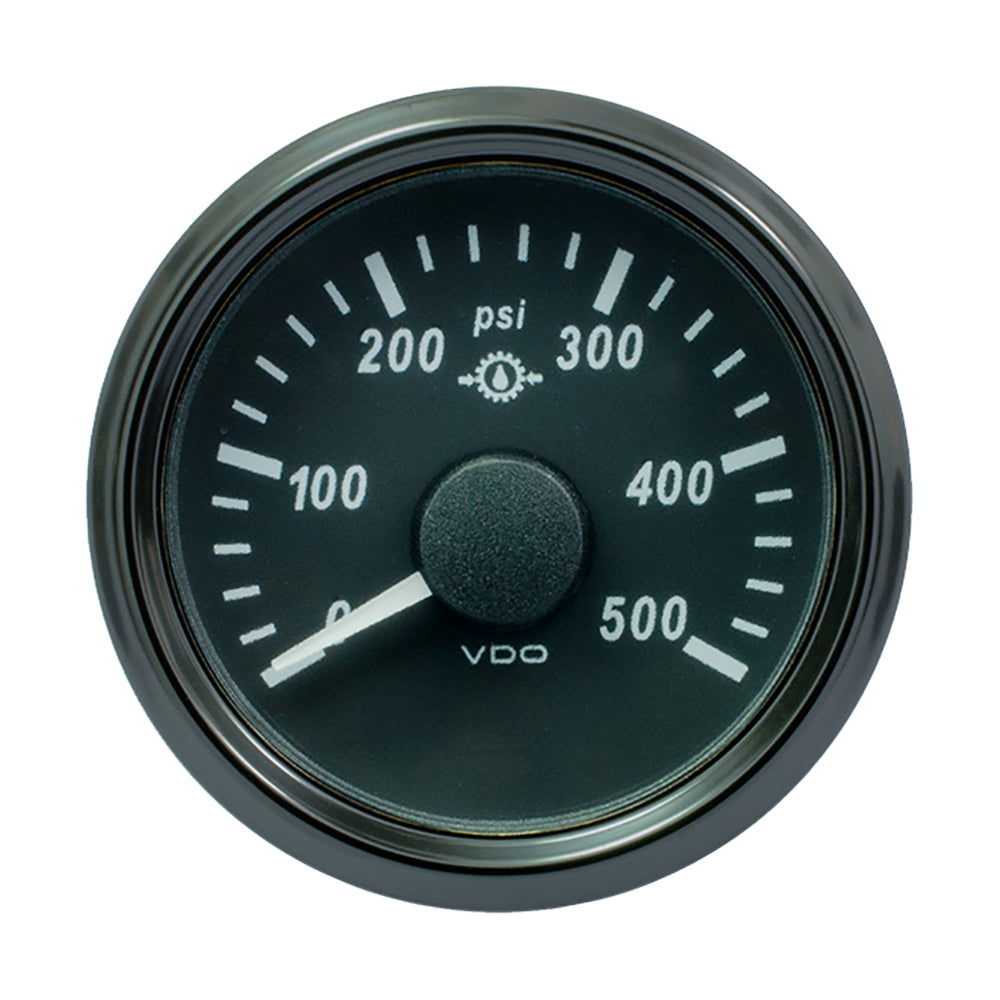 VDO SingleViu 52mm (2-1/16&quot;) Gear Pressure Gauge - 500 PSI - 0-4.5V [A2C3832740030]