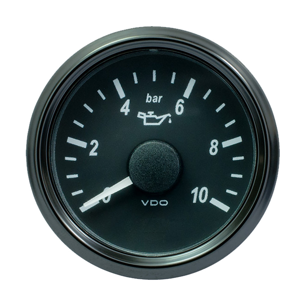 VDO SingleViu 52mm (2-1/16&quot;) Oil Pressure Gauge - 10 Bar - 0-180 Ohm [A2C3833170030]