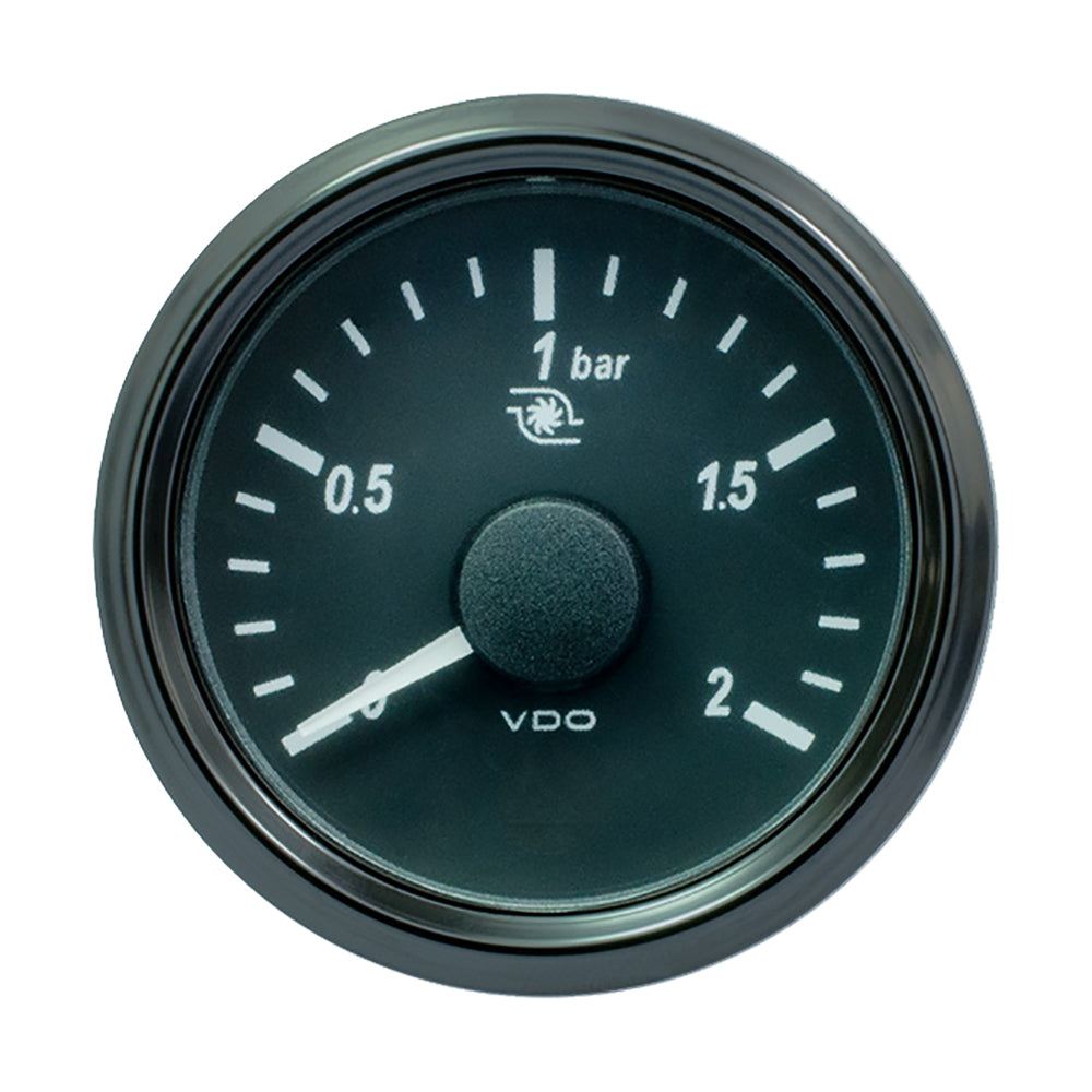 VDO SingleViu 52mm (2-1/16&quot;) Turbo Pressure Gauge - 60 PSI - 0-180 Ohm [A2C3833470030]