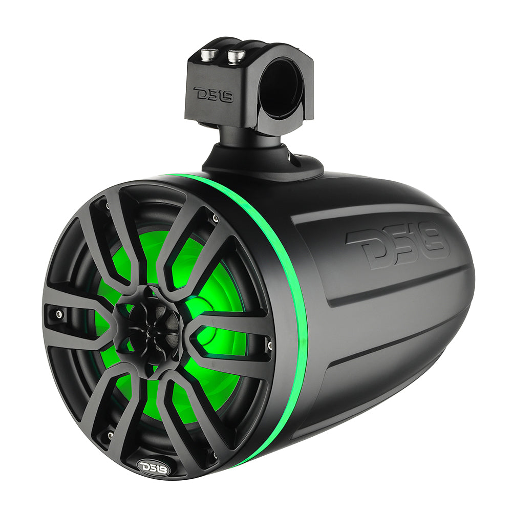 DS18 X Series HYDRO 6.5&quot; Wakeboard Pod Tower Speaker w/RGB LED Lights - 300W - Matte Black [NXL-X6TP/BK]