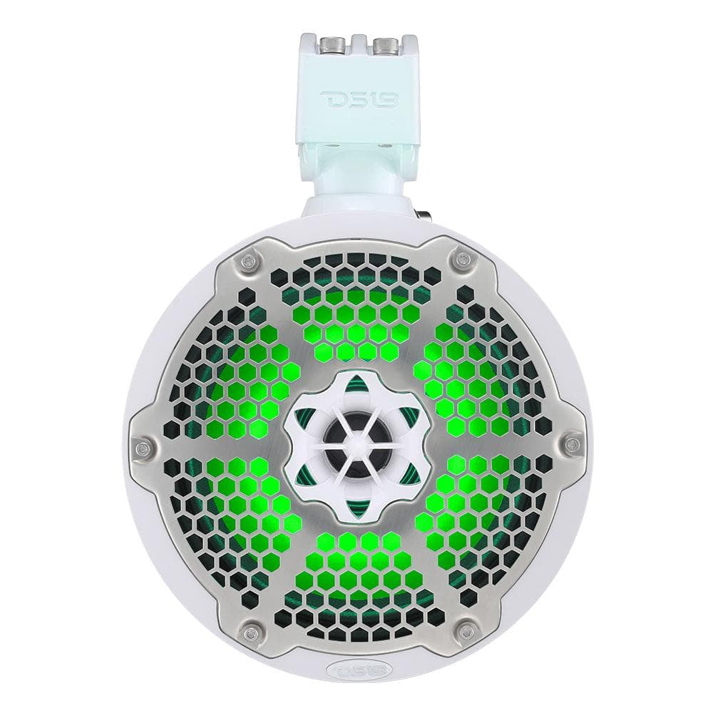 DS18 Hydro 6.5&quot; Neodymium Wakeboard Speakers with 1&quot; Driver and RGB LED Lights - 450W - White [NXL-X6TPNEO/WH]