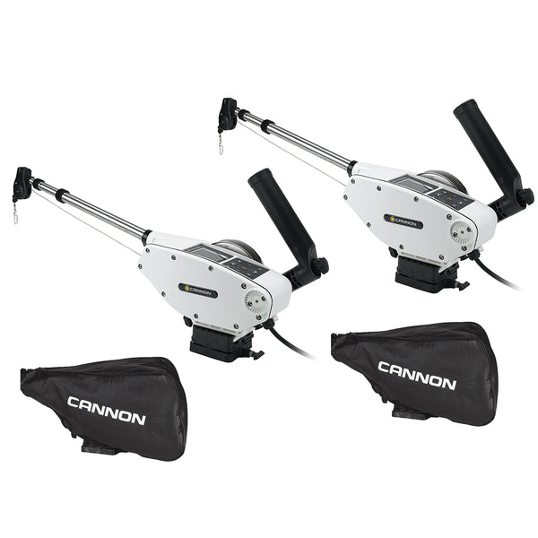 Cannon Optimum 10 Tournament Series (TS) BT Electric Downrigger 2-Pack w/Black Covers  [1902340X2/COVERS]