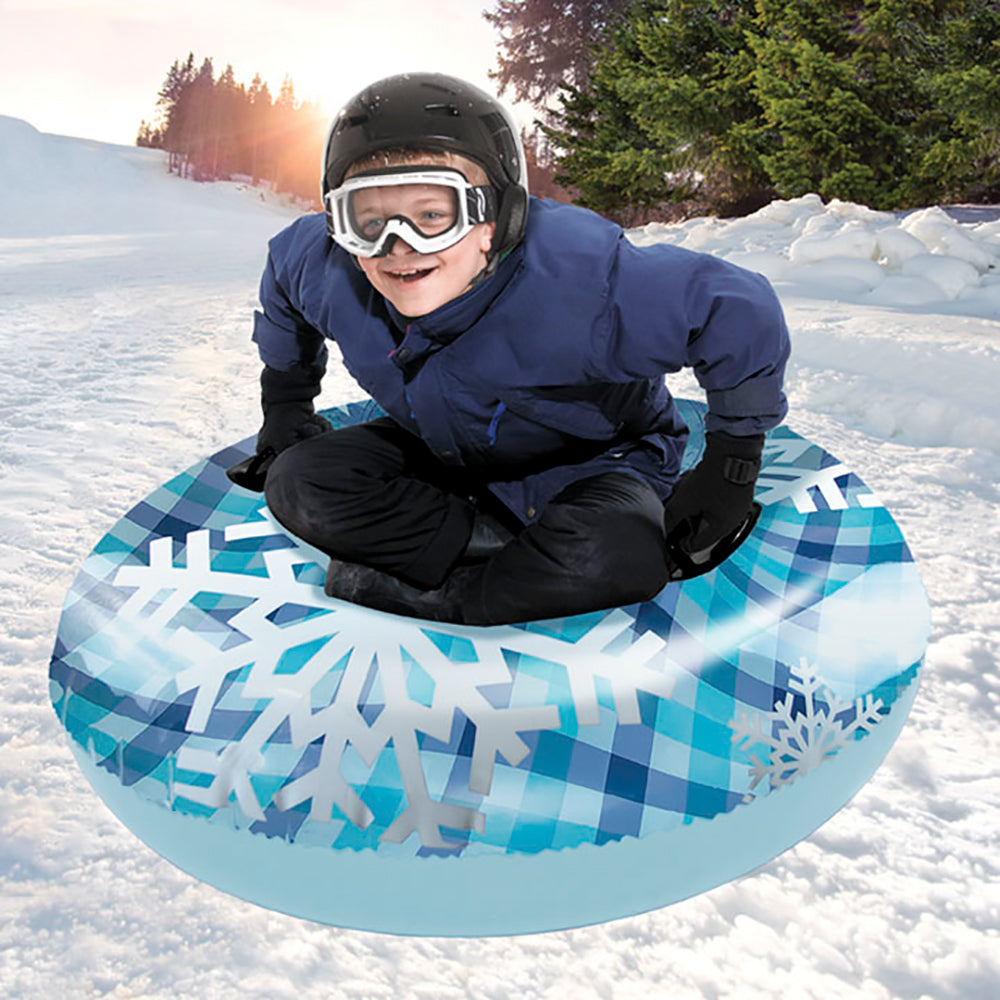 Aqua Leisure 43&quot; Pipeline Sno Clear Top Racer Sno-Tube - Cool Blue Plaid [PST13365S2]