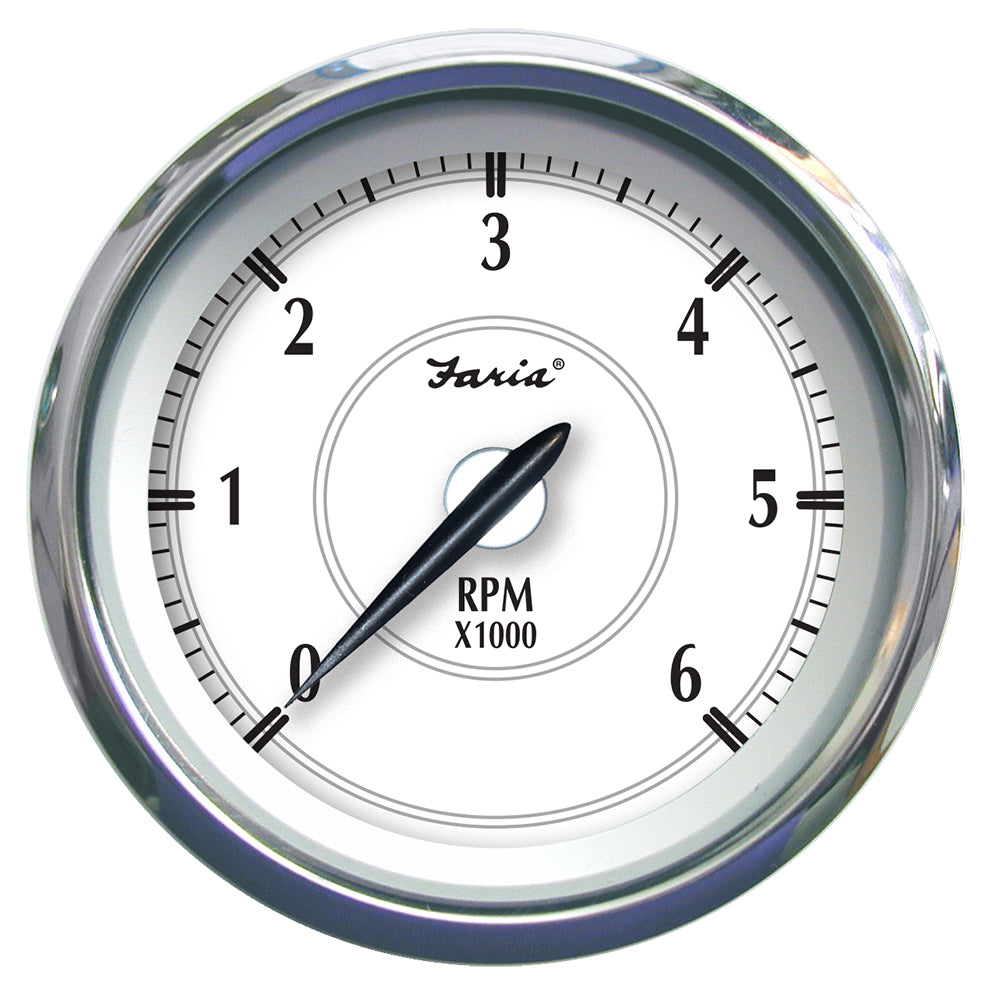 Faria Newport SS 4&quot; Tachometer f/Gas Inboard/Outboard - 0 to 6000 RPM [45002]