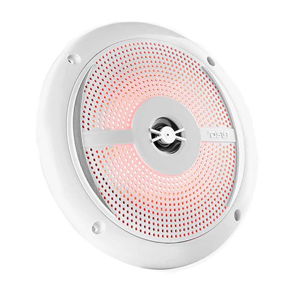 DS18 HYDRO 6.5&quot; 2-Way Marine Slim Speakers w/RGB LED Lighting 100W - White [NXL-6SL/WH]