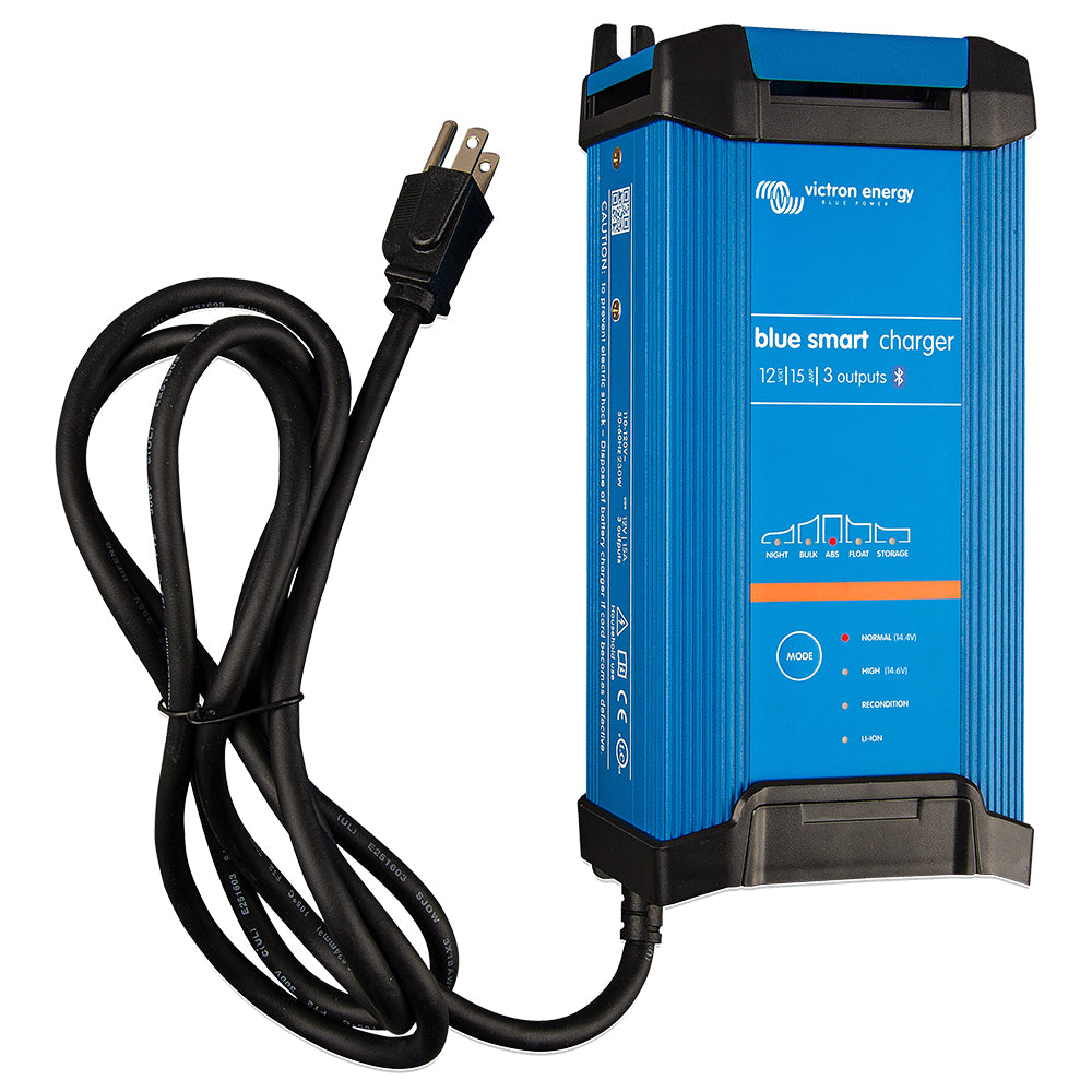 Victron Blue Smart IP22 12VDC 15A 3 Bank 120V Charger - (UL 1236) [BPC121546102]