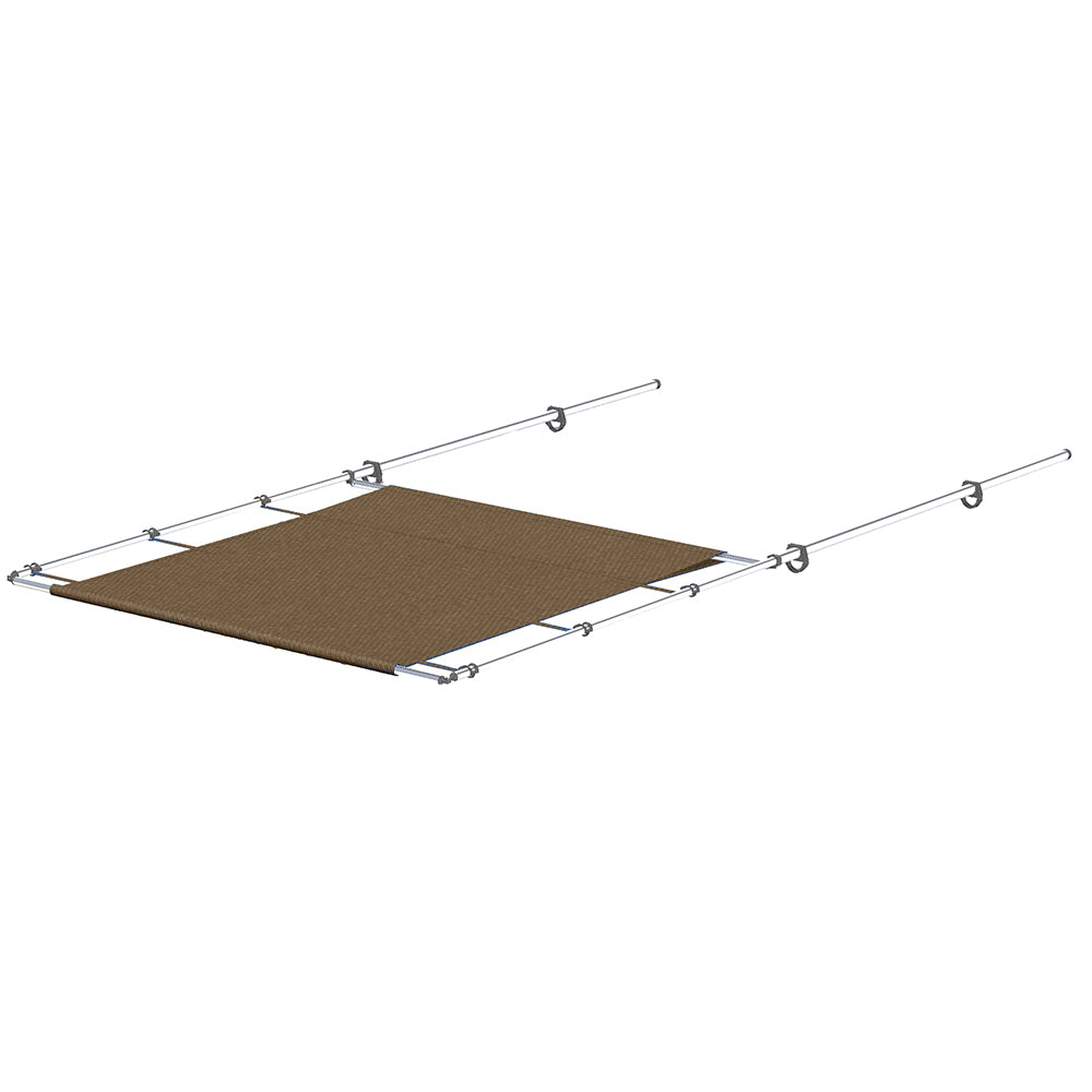 SureShade PTX Power Shade - 57&quot; Wide - Stainless Steel - Toast [2021026262]