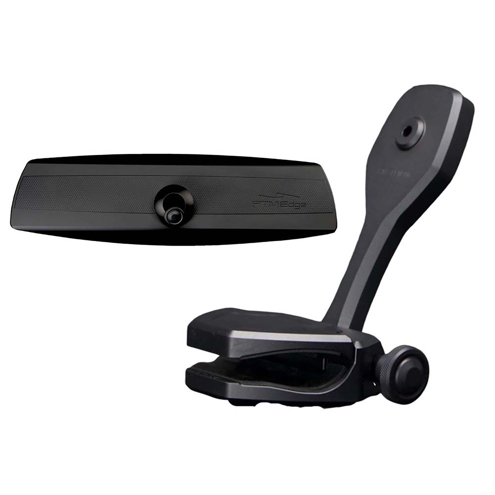 PTM Watersports Mirror/Bracket Kit w/VR-140 Elite Mirror  ZXR-361 (Black) [P12848-1361TEBBK]