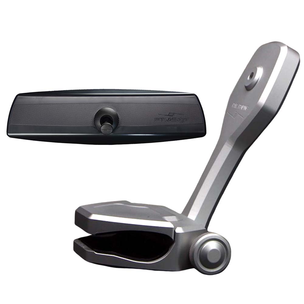 PTM Watersports Mirror/Bracket Kit w/VR-140 PRO Mirror  ZXR-320 (Silver) [P12848-2320TEBCL]
