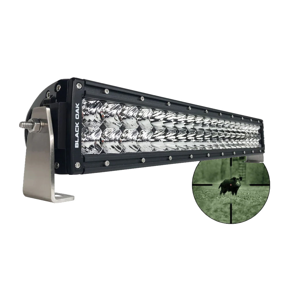 Black Oak Pro Series Double Row Combo Infrared 20&quot; 940nm Light Bar - Black [20IR-940]