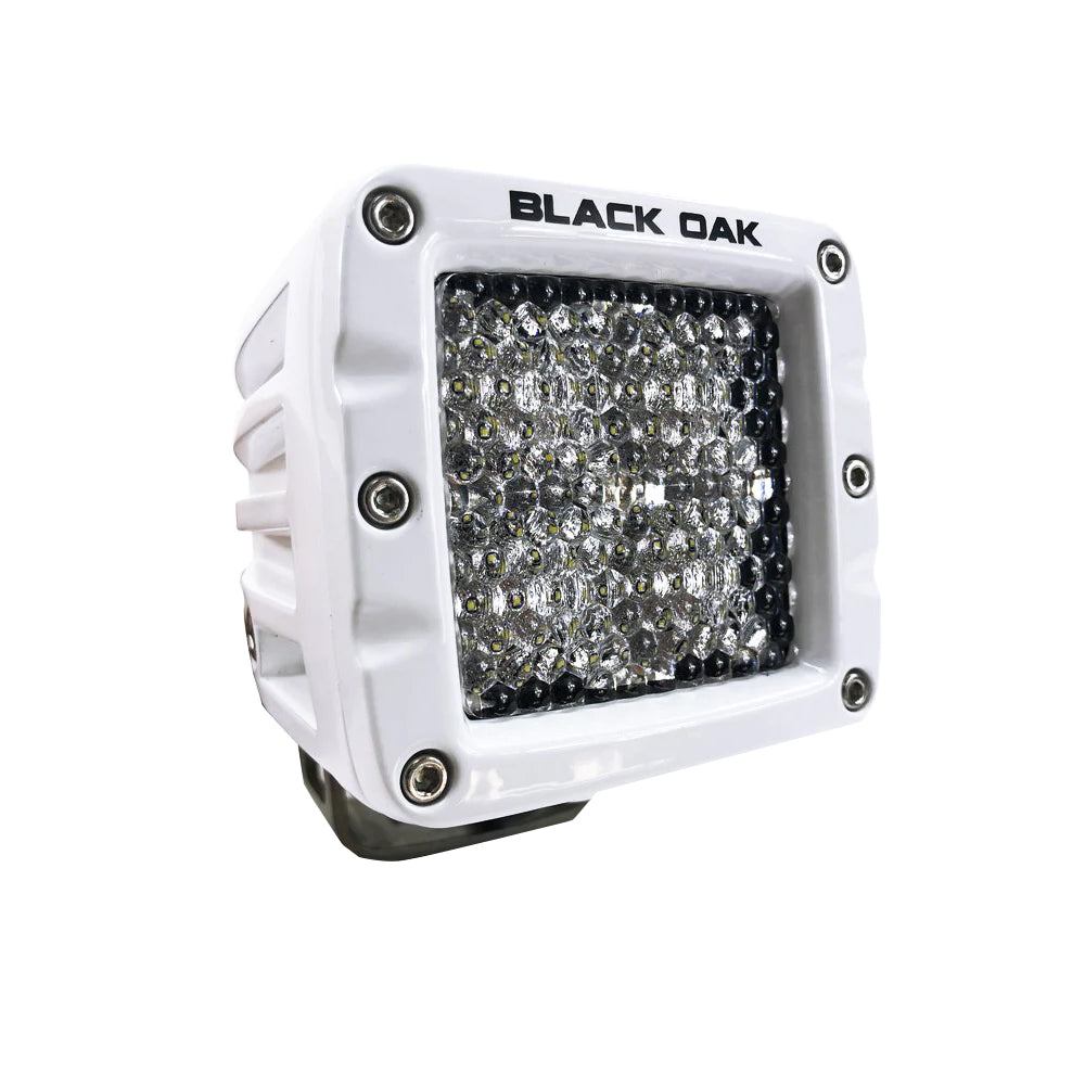 Black Oak 2&quot; Marine LED Pod Light - Diffused Optics - White Housing - Pro Series 3.0 [2DM-POD10CR]