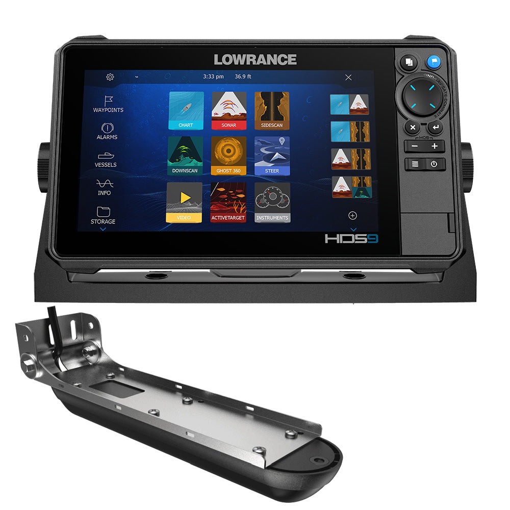 Lowrance HDS PRO 9 - w/ Preloaded C-MAP DISCOVER OnBoard  Active Imaging HD Transducer
