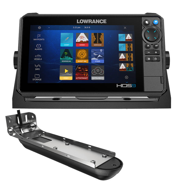 Lowrance HDS PRO 9 - w/ Preloaded C-MAP DISCOVER OnBoard  Active Imaging HD Transducer