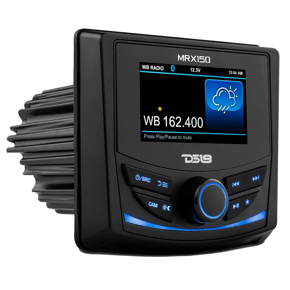 DS18 MRX150 2 Zone Marine  Powersports Head Unit w/3&quot; Color TFT Display  Bluetooth - 4 x 40W [MRX150]