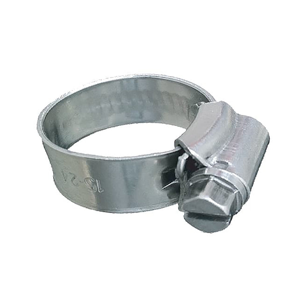 Trident Marine 316 SS Non-Perforated Worm Gear Hose Clamp - 3/8&quot; Band - 5/8&quot;15/16&quot; Clamping Range - 10-Pack - SAE Size 8 [705-0121]