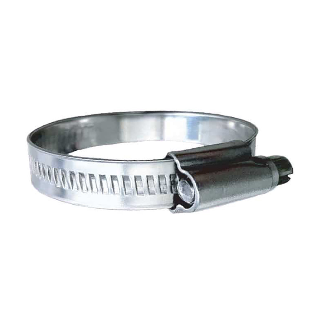 Trident Marine 316 SS Non-Perforated Worm Gear Hose Clamp - 15/32&quot; Band - (1-1/4&quot;  1-3/4&quot;) Clamping Range - 10-Pack - SAE Size 20 [710-1141]