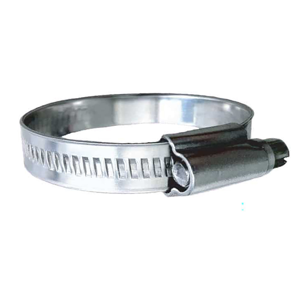 Trident Marine 316 SS Non-Perforated Worm Gear Hose Clamp - 3/8&quot; Band - (1-1/2&quot; - 2&quot;) Clamping Range - 10-Pack - SAE Size 24 [710-1381]